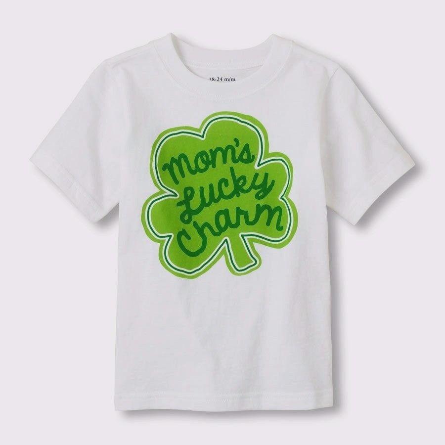 TCP MOMS LUCKY CHARM SHAMROCK BABY BOY GIRL T SHIRT 6-24M 2T-4T ST  PATRICK'S DAY
