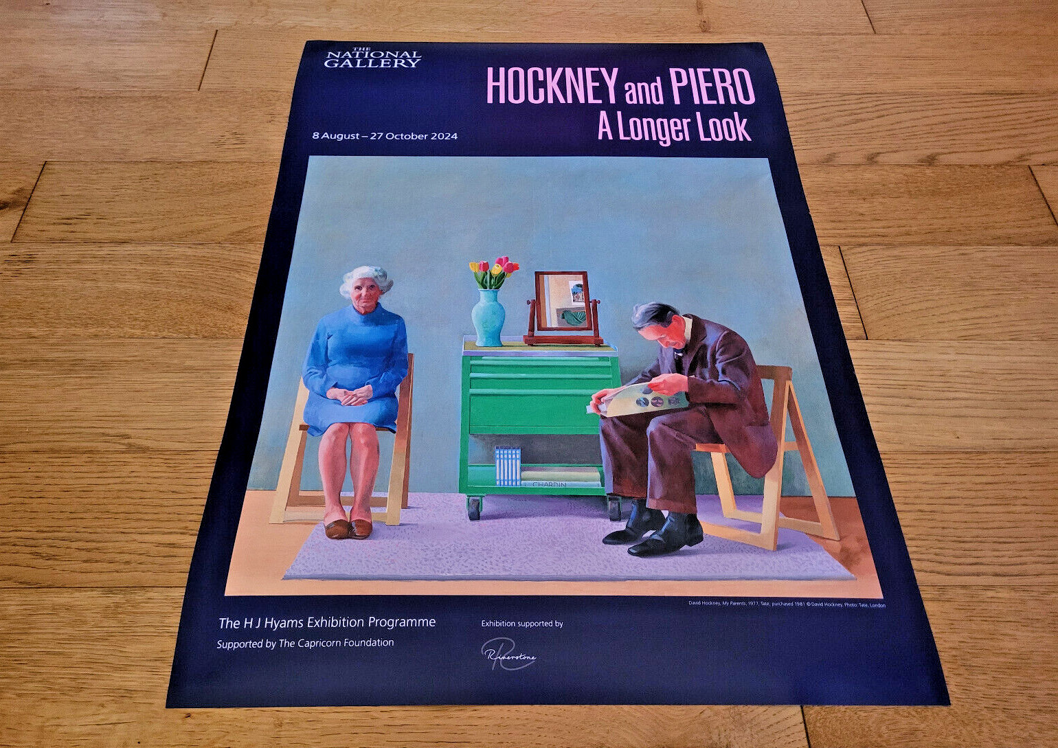 DAVID HOCKNEY - AFFICHE ORIGINALE EXPOSITION - NATIONAL GALLERY LONDON - 2024 image 8