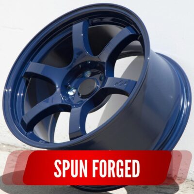 4 CIRCUIT CSF1 18x9.5 5x114.3 +25 ULTRA BLUE WHEELS FITS 350Z G35 240SX DRIFT