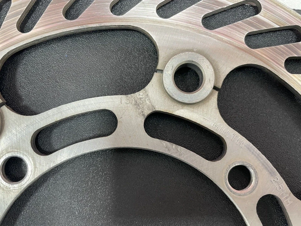 2005 Kawasaki KX250 OEM Front Brake Disc Rotor + Hardware 41080-1516 Good! 03-05 - Image 4 of 4