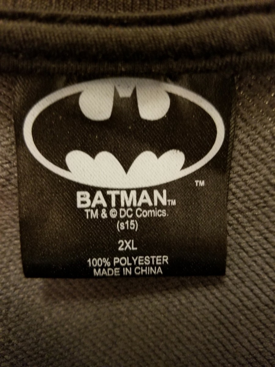 Veste Homme Batman DC Comics - Taille 2XL - Polyester Zippé - Occasion Très Bon état