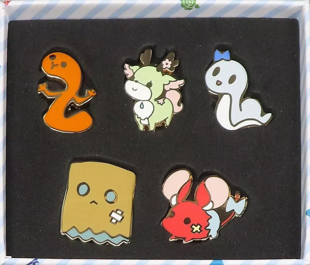 Hololive Ceres Fauna Mascot Pin Badge Set 5pcs 2022 Collectible
