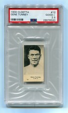 1930 Swedish Cloetta 12 Gene Tunney PSA 2.5 HOF vintage Boxing Pop 1 / 1 Higher