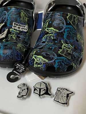Crocs x Disney Star Wars Mandalorian The Child Clog Men s Size 6 Women s 8 NEW