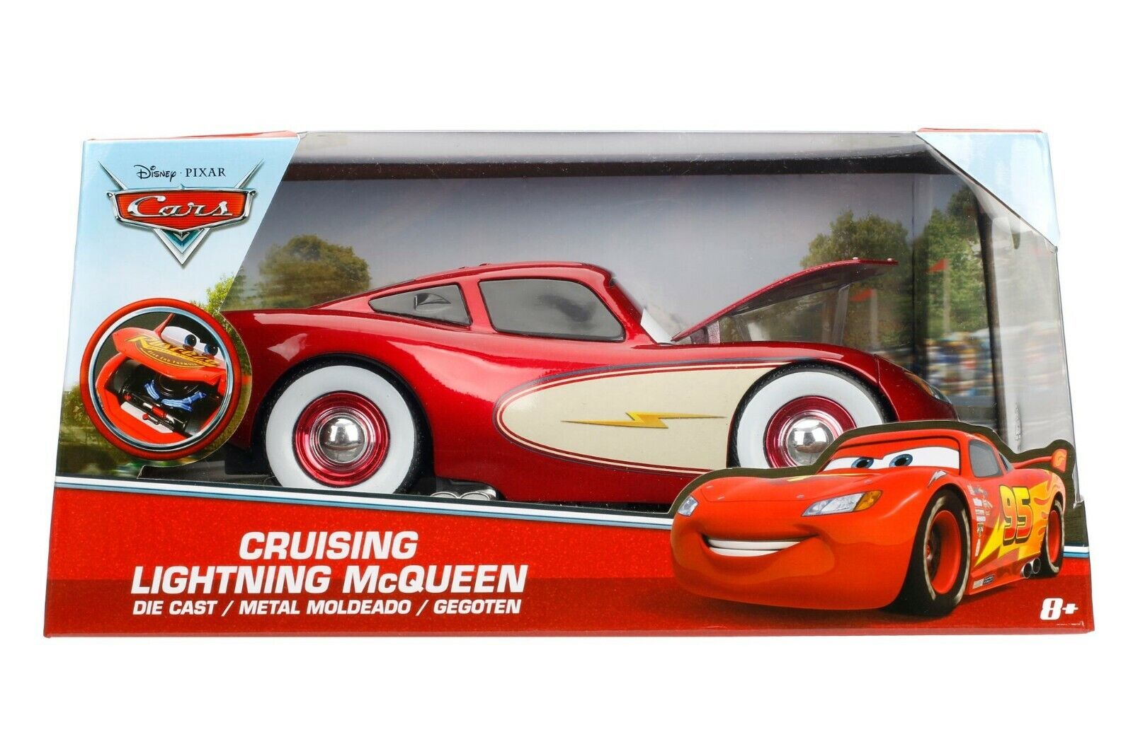 Lightning McQueen - Disney Cars Diecast 1:24 Scale Diecast Model by Jada  Toys