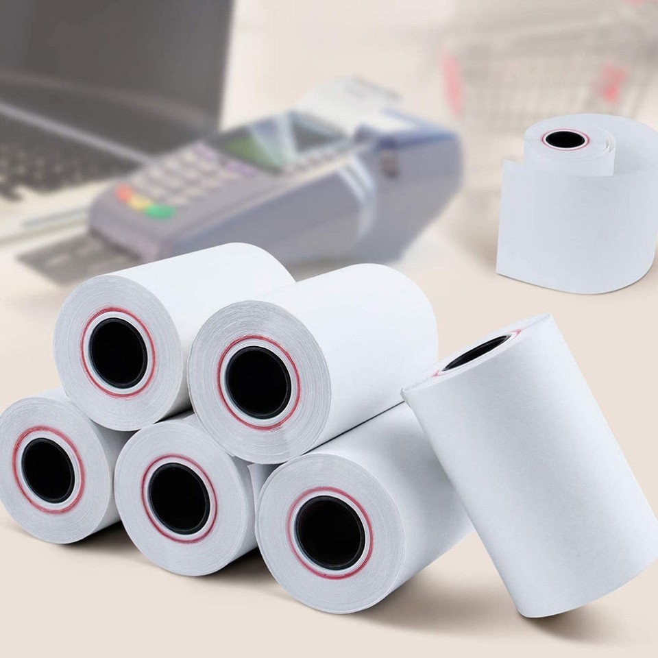 80 Rolls Thermal Cash Register Paper Label Stickers Address Labels eBay