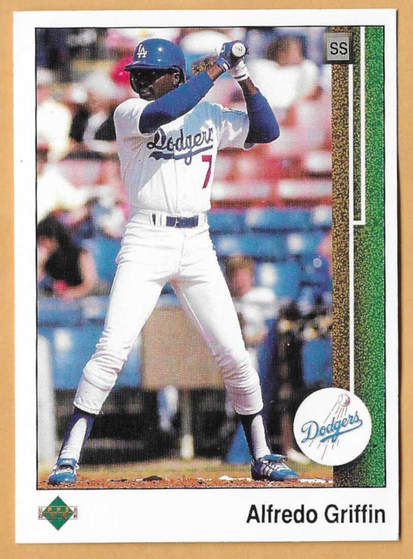 ALFREDO GRIFFIN LOS ANGELES DODGERS #631 - UPPER DECK NM-MT 1989