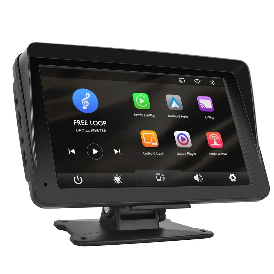 7" Tragbar Autoradio Wireless Apple CarPlay Android Auto Bluetooth Touchscreen - Bild 2 von 4