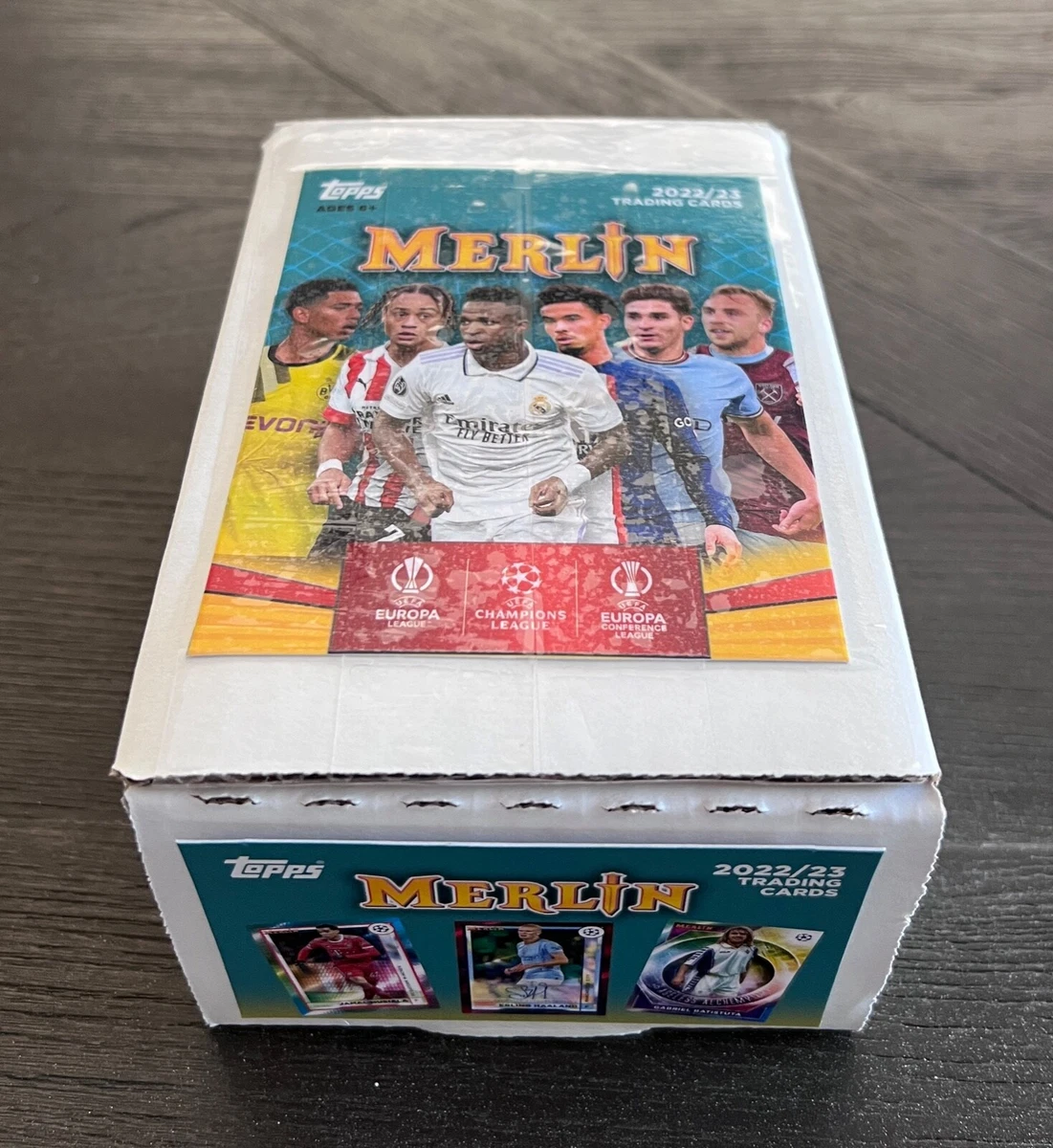 TOPPS MERLIN 2022-23 UEFA CLUB COMPETITIONS SOCCER COMPLETE 150 CARD SLEEVED SET