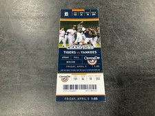 TIGERS 2013 TICKET STUB 4/5/13 VS YANKEES~Drew Smyly FIRST SV