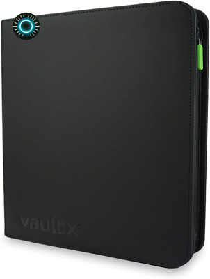 Vault X Premium Exo-Tec Zip Binder 12 Pocket 20 Double-Sided Pages for 480 Side 