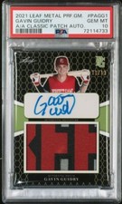 2021 Perfect Game AUTOGRAPH Patch 19/19 GAVIN GUIDRY Tigers LSU PSA 10