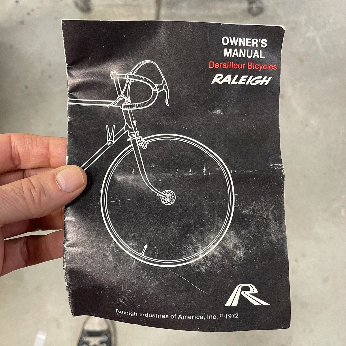 Raleigh Bicycle Owners Manual – Vintage 1972