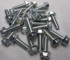 M8 8mm X 1.25 Coarse X 25mm Thread Hex Flange Head Bolt Lot Of 25 Bolts