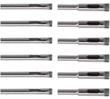 12Pcs 6-8mm Diamond Hole Saw Tile Ceramic Glass Porcelain Marble Drill Bit