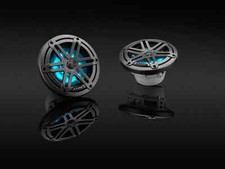 JL Audio M3-650X-S-Gm-i Marine 6.5" Speakers Black Sport Grilles -2  LED Lights