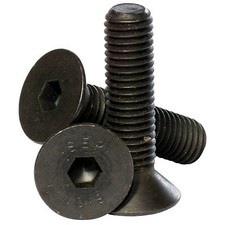 Image of M4 ( 4mm ) High Tensile 10.9 Socket Countersunk Screws Black Self Colour Bolts