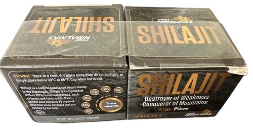 Lot of 2 VENESUILA Himalayan Pure Shilajit Soft Resin Organic for Energy 1oz