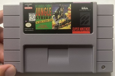 Jungle Strike (Super Nintendo SNES) - Tested & Working - Authentic Cartridge