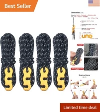 Portable Reflective Guyline Rope - Heavy-Duty Camping Cord with 1314 LB Strength