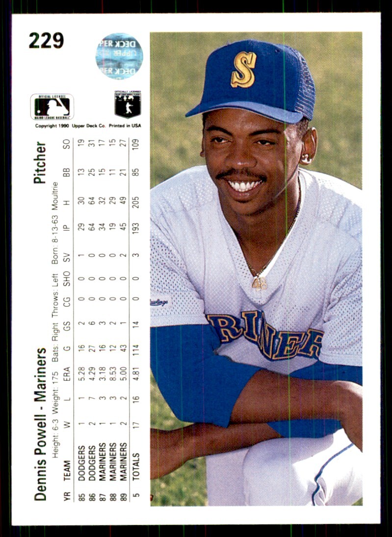 1990 Upper Deck Dennis Powell Baseball Cards 229 eBay