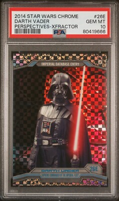 2014 Topps Star Wars Chrome Perspectives Darth Vader X-Fractor /99 PSA 10 Karte