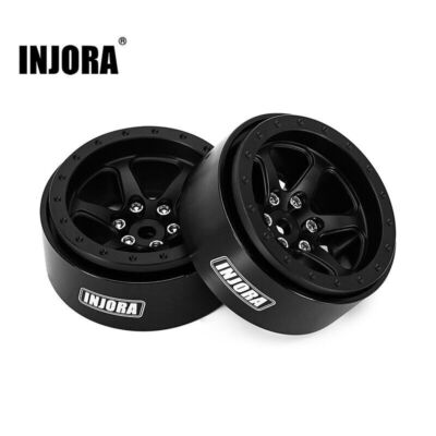 INJORA Beadlock 1.3 Wheels Offset -4.05mm for 1/24 1/18 Ascent18 TRX4M SCX24(4)