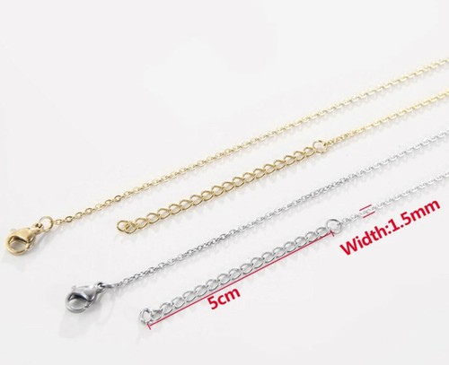 Stainless Steel 50 Cm 19 7 Inch 5cm 1 5 Mm Oval Link Neck Chain Necklace Ebay Stainless Steel 50 Cm 19 7 Inch 5cm 1 5 Mm Oval Link Neck Chain Necklace Ebay