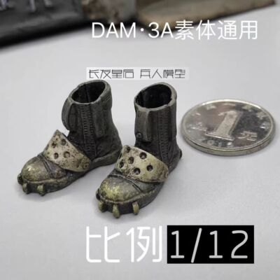 3A Threezero 1/12 Scale Driver Shoes Boots Model for 6'' Figure Titan-fall