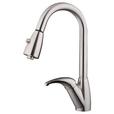 Kitchen Faucet Pullout Brushed Nickel LK12B by LessCare
