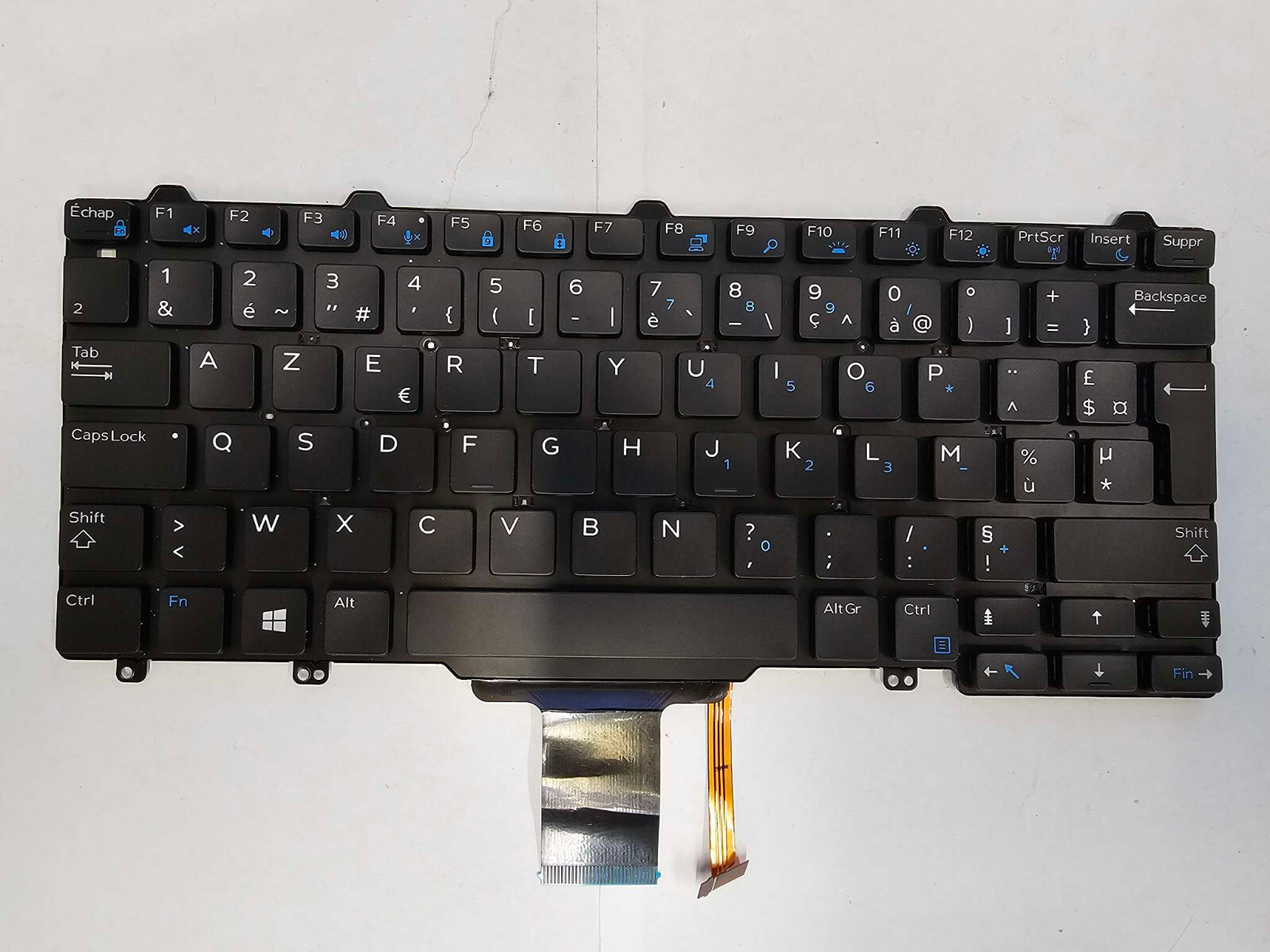 Clavier rétroéclairé Dell Latitude 12 5000 AZERTY pour travailler confortablement la nuit