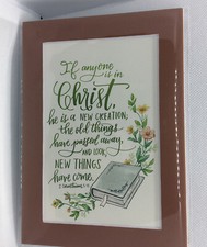 New Handmade 5x7 Matted 4x6 Religious Scripture Inspirational Free Ship 331