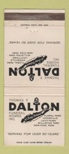 Matchbook Cover - Thomas Dalton Fueral Home Floral Park Hicksville NY 30 Strike