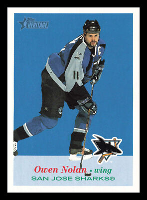 Owen Nolan #47 2001-02 Topps Heritage San Jose Sharks Hockey