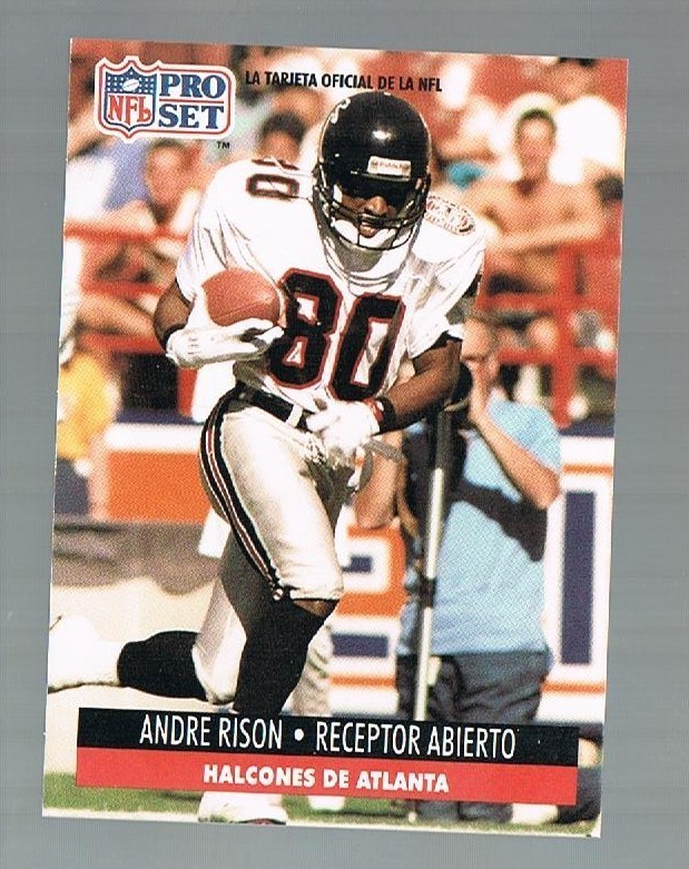 ANDRE RISON #7 Michigan State / Falcons 1991 pro set spanish