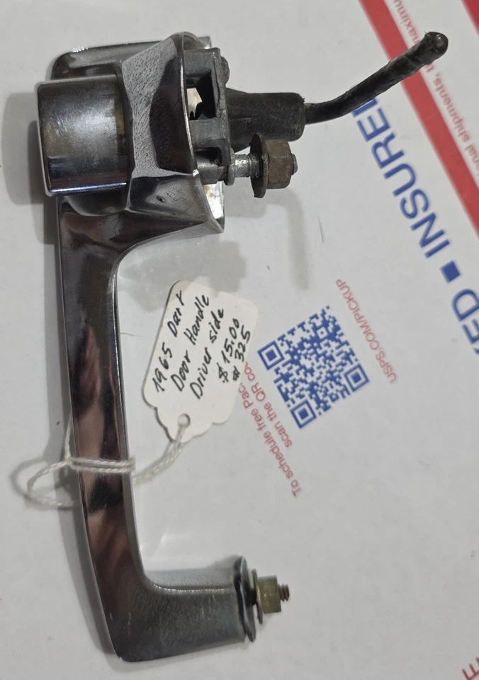 Manija de puerta exterior original para Dodge Dart 1965 lado del conductor Foto 3 de 4