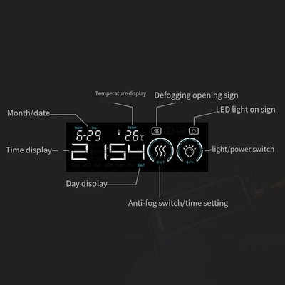 12V Touch Sensor Schalter Celsius Fahrenheit Schalter DC12V Arbeitsspannung