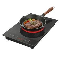 2000W Electric Infrared Cooktop Contertop Electric Stove Top Touch Control 110V