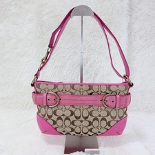 COACH Soho Y2K Shoulder bag Signature Pink Vintage Authentic From Japan