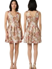 VINCE CAMUTO Metallic Sleeveless Fit & Flare Cocktail Dress - Size 8P
