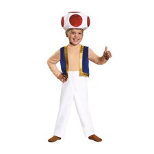 Toddler Deluxe Super Mario Bros. Toad Costume - 3T-4T