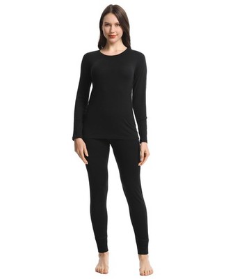 Merino Protect 100% Merino Wool Base Layer Set Women Soft Thermals Odor Resis...