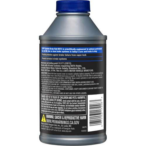 Synthetic DOT 4 Brake Fluid - Protects ABS, Disc & Drum Systems - 12 Oz - Picture 9 of 9