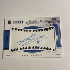 2020 Absolute Rookie Baseball Material Signatures Black Shun Yamaguchi Auto /125