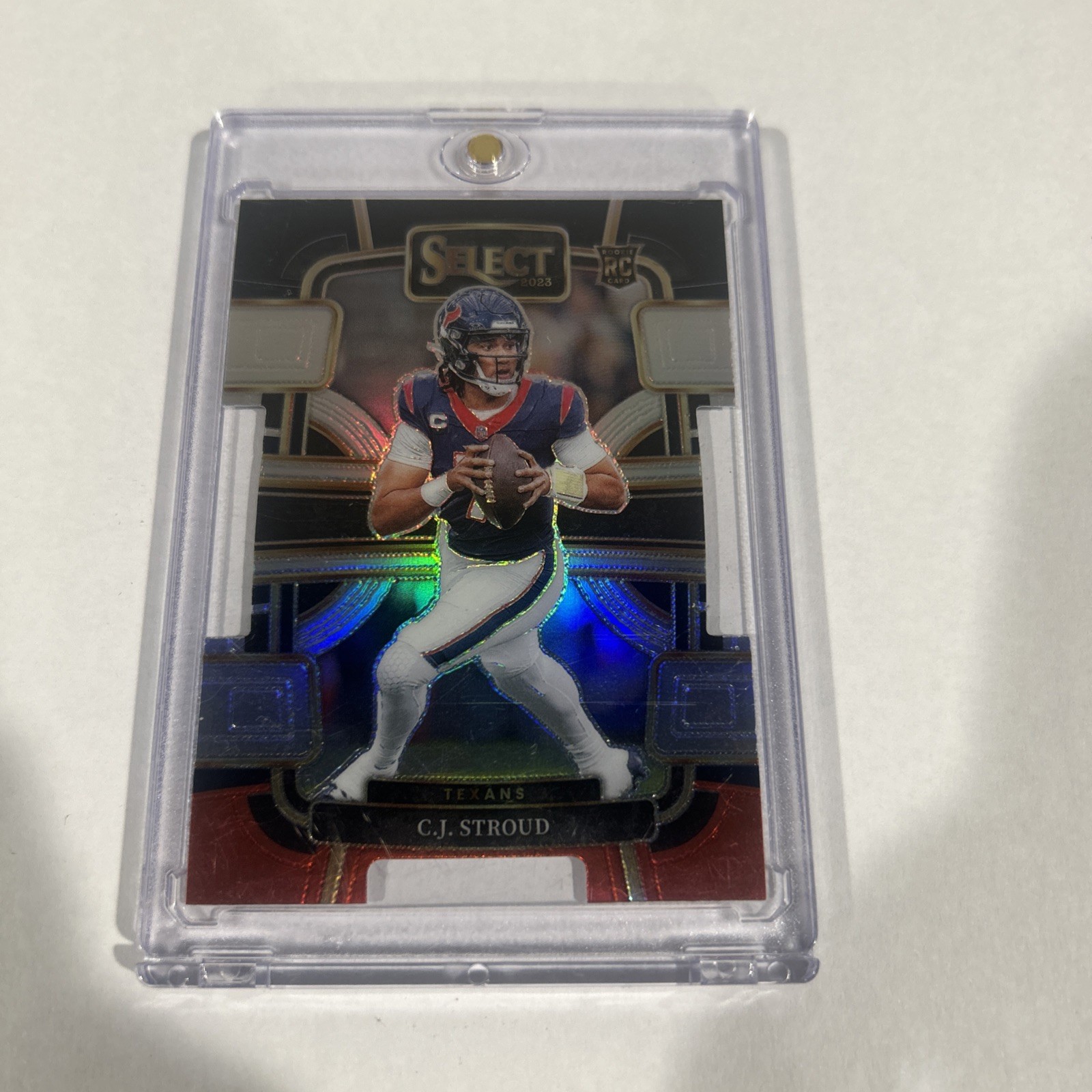 2023 Panini Select - Concourse C.J. Stroud #41 Black & Red Prizm Die-Cut (RC)