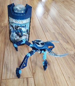 Lego Bionicle VISORAK (8742 ~ 8747) Makuta Rahi Spiders in Canisters + Manuals