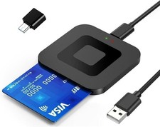 NEW 2025 USB C Smart Card Reader, DOD Military CAC, Automatically Recognizes USB
