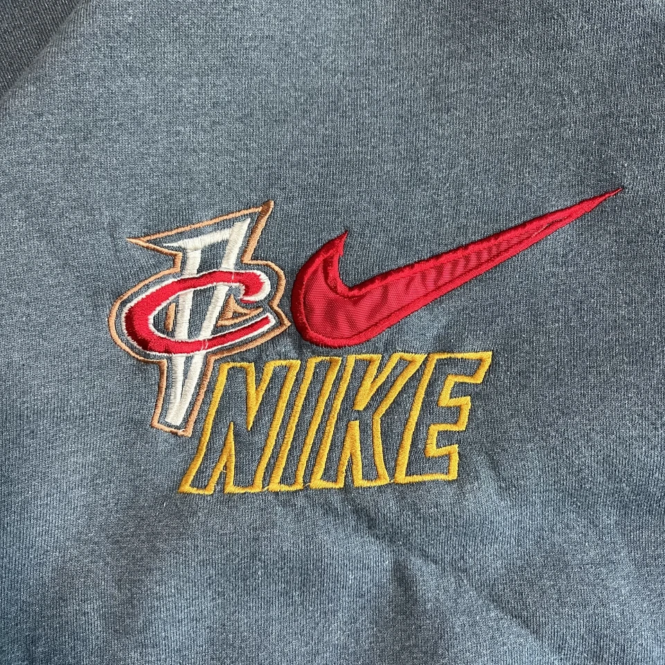 VTG Nike Cleveland Cavaliers Crewneck Sweatshirt 2XL Gray Boxy Embroidered 90s - Image 2 of 4