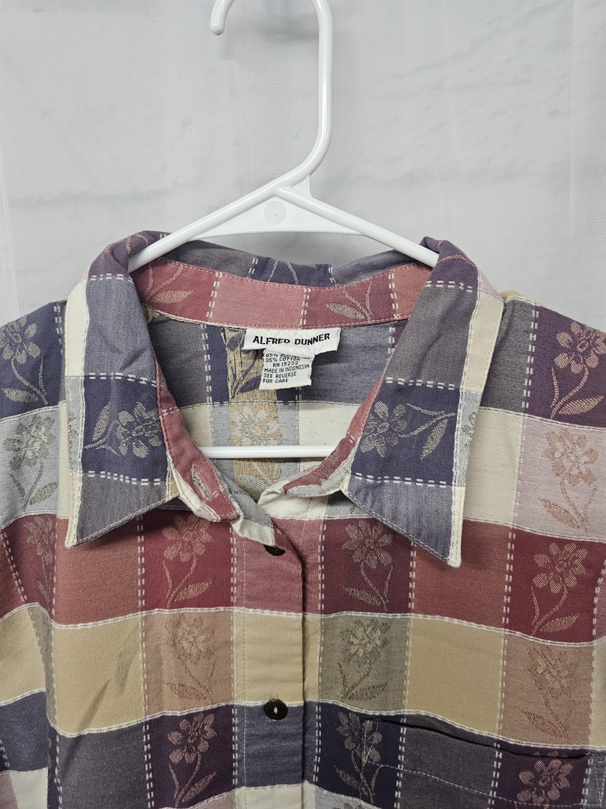 Alfred Dunner Blouse Patchwork Button Up Floral B… - image 3