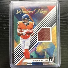 AUDRIC ESTIME 2024 Donruss #LK-AES LEATHER KINGS PATCH 353/425 Rookie RC Broncos